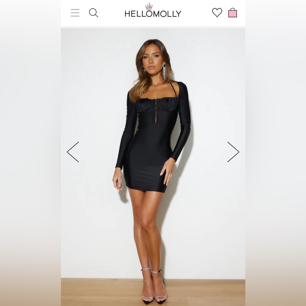 Hello Molly Black Mini Dress